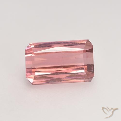 2.38ct 자연스러운 풍선껌 핑크 전기석, 에메랄드 컷, VS-SI