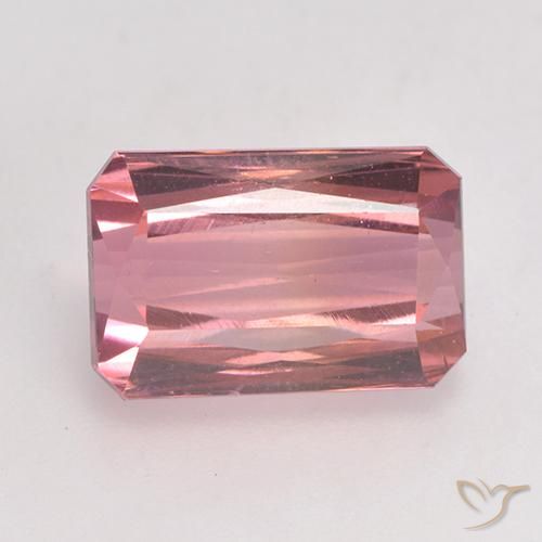 3.73ct 자연스러운 로얄 퍼플 전기석, 에메랄드 컷, VS