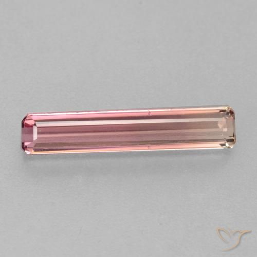 1.45ct 자연스러운 풍선껌 핑크 전기석, 에메랄드 컷, VS