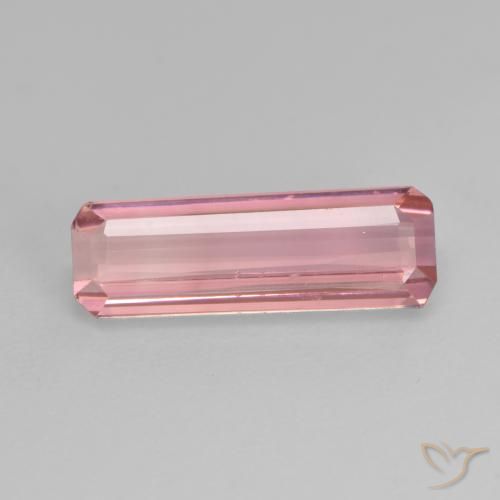 1.45ct 자연스러운 라이트 핑크 전기석, 에메랄드 컷, VS