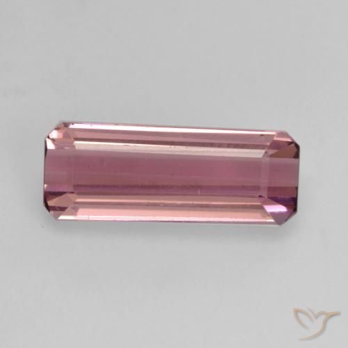 1.47ct 자연스러운 로얄 퍼플 전기석, 에메랄드 컷, VS