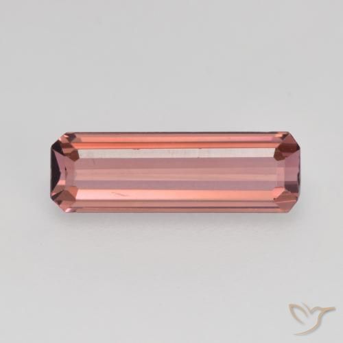 1.04ct 자연스러운 미디엄 핑크 전기석, 에메랄드 컷, VVS-VS