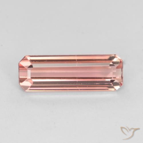 1.47ct 자연스러운 어시 핑크 전기석, 에메랄드 컷, VS-SI