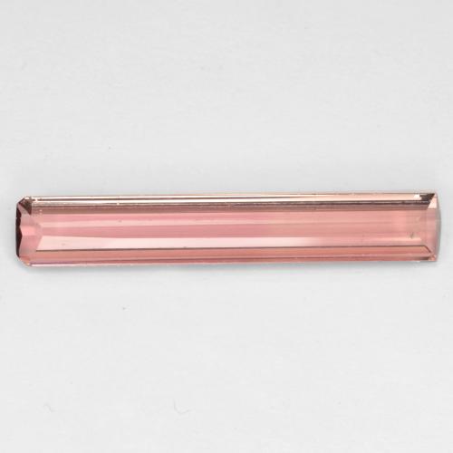 2.18캐럿 천연 미디엄 핑크 투르말린, 에메랄드 컷, 22.8×3.8 mm, VS