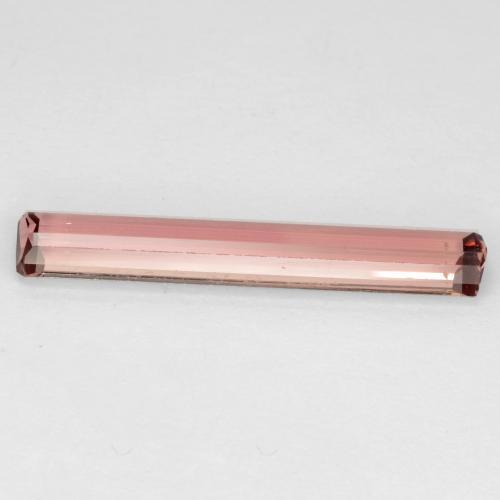 2.18캐럿 천연 미디엄 핑크 투르말린, 에메랄드 컷, 22.8×3.8 mm, VS