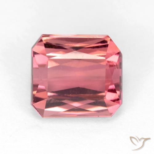 2.88ct 자연스러운 라이트 핑크 전기석, 에메랄드 컷, VS