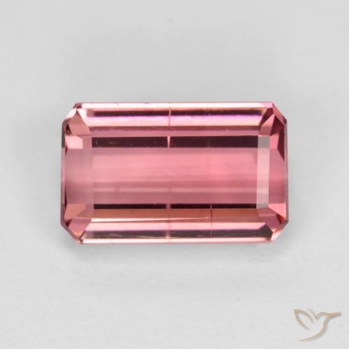 1.60ct 자연스러운 라이트 핑크 전기석, 에메랄드 컷, SI