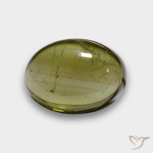 7.31ct 자연스러운 딥그린 전기석, 타원형, 투명한