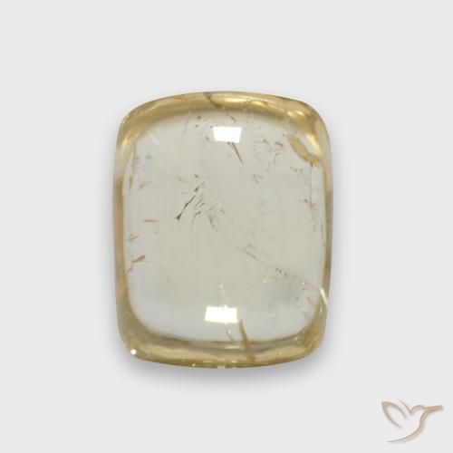 2.52ct 자연스러운 옅은 노랑 전기석, 방석, 투명한