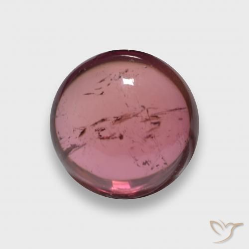 2.24ct 자연스러운 딥 레드 전기석, 둥근, 투명한