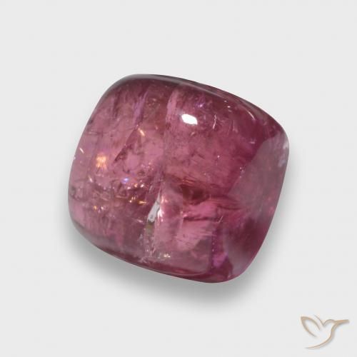 2.13ct 자연스러운 미디엄 레드 전기석, 방석, 투명한