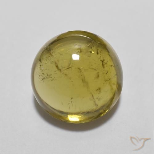 1.83ct 자연스러운 금 전기석, 둥근, 투명한