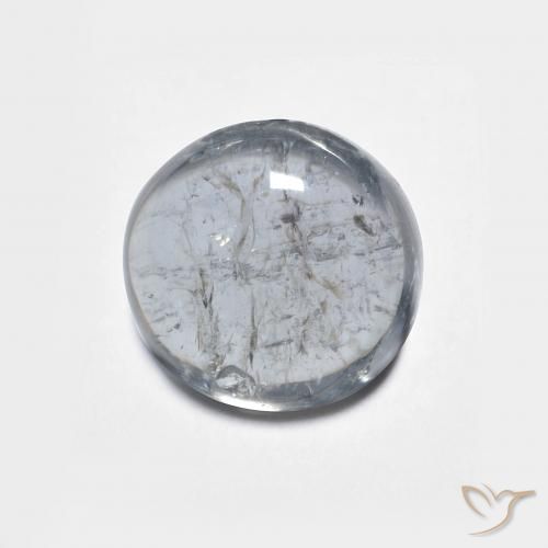 1.88ct 자연스러운 어두운 회색 전기석, 둥근, 투명한