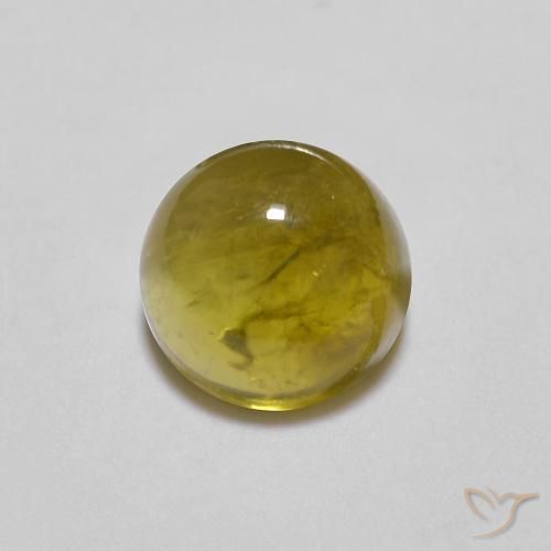 0.90ct 자연스러운 흙빛 금 전기석, 둥근, 투명한
