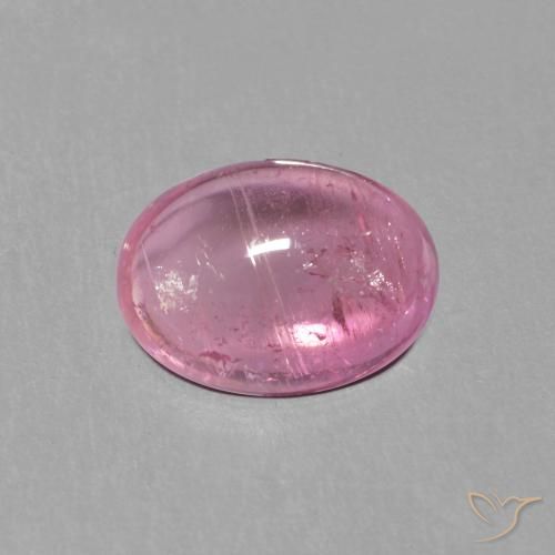 1.51ct 자연스러운 미디엄 핑크 전기석, 타원형, 투명한