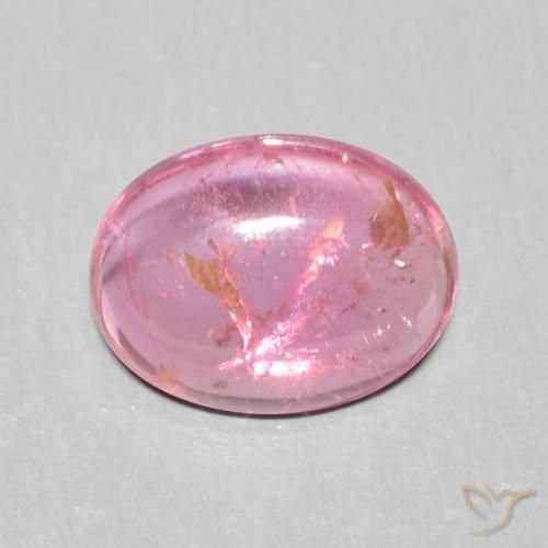 1.31ct 자연스러운 인텐스 핑크 전기석, 타원형, 투명한