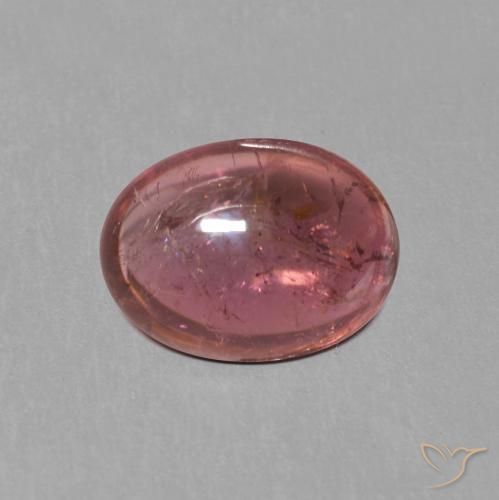 1.23ct 자연스러운 미디엄 레드 전기석, 타원형, 투명한