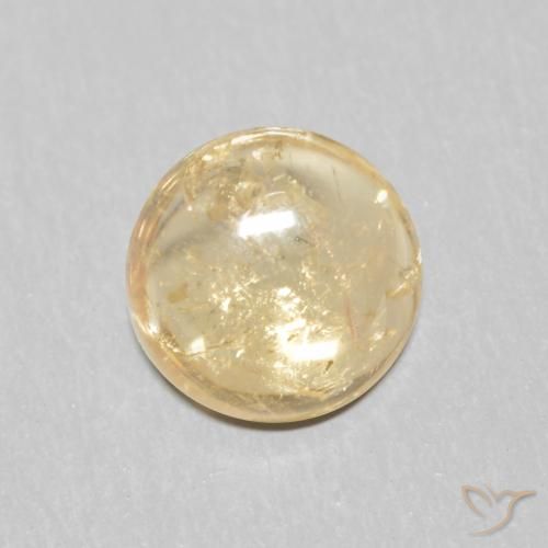 1.04ct 자연스러운 크림 전기석, 둥근, 투명한