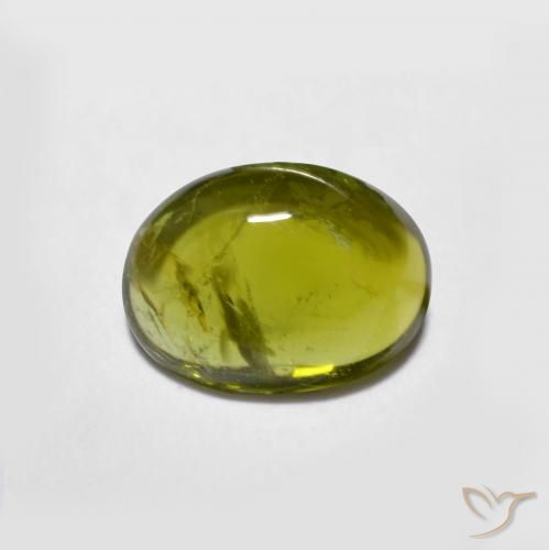 1.12ct 자연스러운 딥그린 전기석, 타원형, 투명한