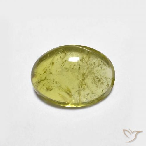 1.53ct 자연스러운 연한 초록색 전기석, 타원형, 투명한