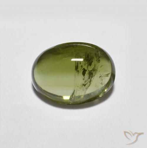 1.31ct 자연스러운 딥그린 전기석, 타원형, 투명한