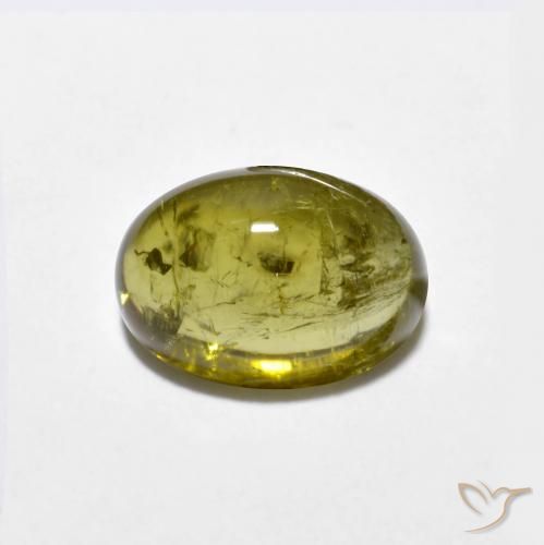1.56ct 자연스러운 Medium-Dark Gold 전기석, 타원형, 투명한