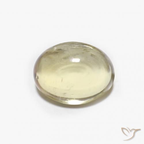 1.79ct 자연스러운 옅은 노랑 전기석, 타원형, 투명한