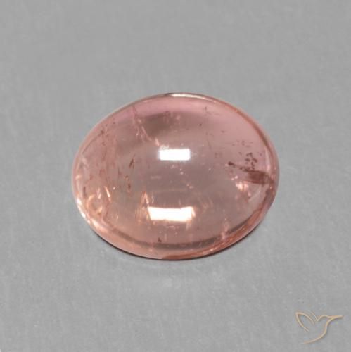 0.98ct 자연스러운 로즈 핑크 전기석, 타원형, 투명한