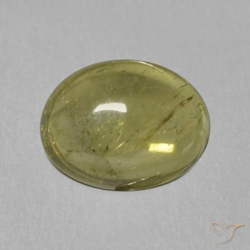 1.22ct 자연스러운 미디엄 그린 전기석, 타원형, 투명한