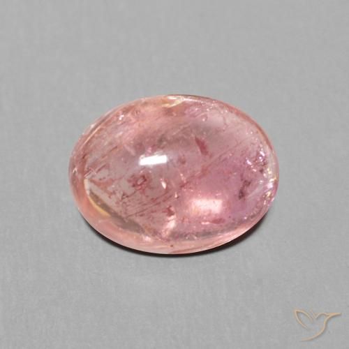 1.63ct 자연스러운 미디엄 핑크 전기석, 타원형, 투명한