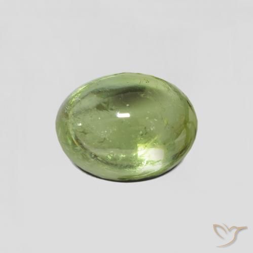2.24ct 자연스러운 포레스트 그린 전기석, 타원형, 투명한