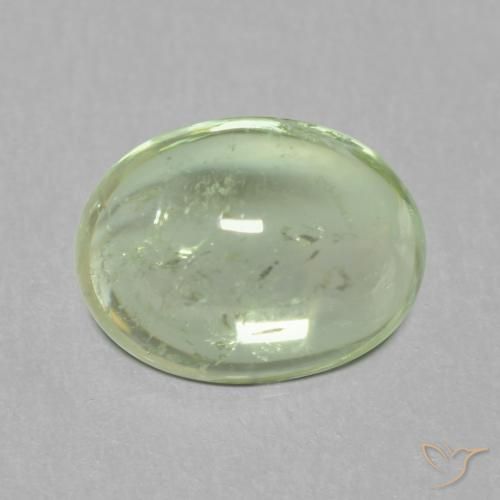 1.62ct 자연스러운 연한 초록색 전기석, 타원형, 투명한