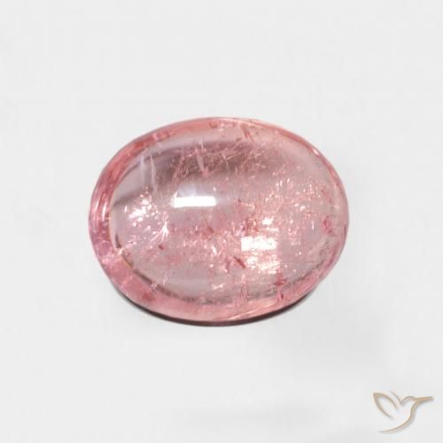 2.14ct 자연스러운 미디엄 핑크 전기석, 타원형, 투명한