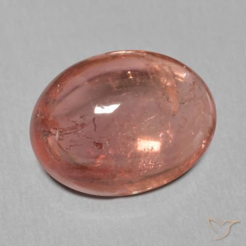 2.27ct 자연스러운 미디엄 레드 전기석, 타원형, 투명한