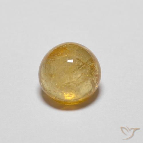 0.94ct 자연스러운 딥 골든 오렌지 전기석, 둥근, 투명한