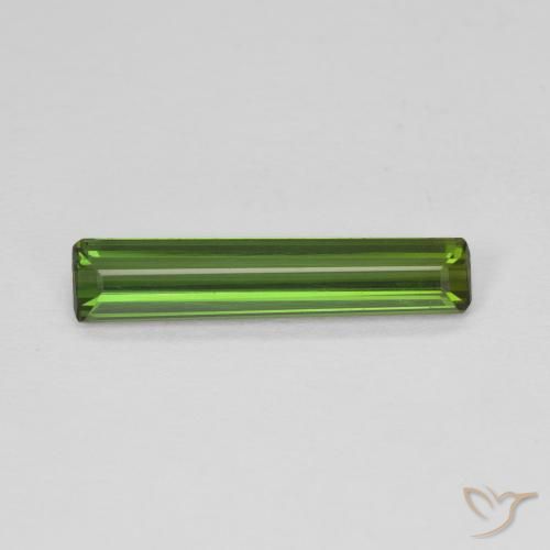 1.24ct 자연스러운 딥그린 전기석, 에메랄드 컷, VVS-VS