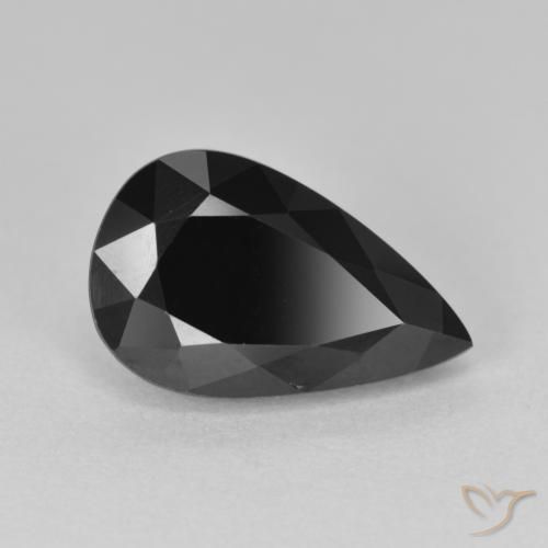 4.74ct 자연스러운 숄 전기석, 배 모양, 불투명체