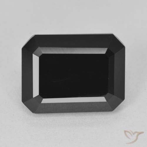 7.55ct 자연스러운 숄 전기석, 에메랄드 컷, 불투명체