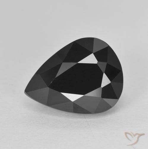 7.27ct 자연스러운 숄 전기석, 배 모양, 불투명체