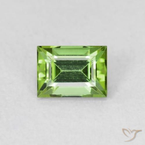 0.50ct 자연스러운 딥그린 전기석, 바게트, VVS-VS