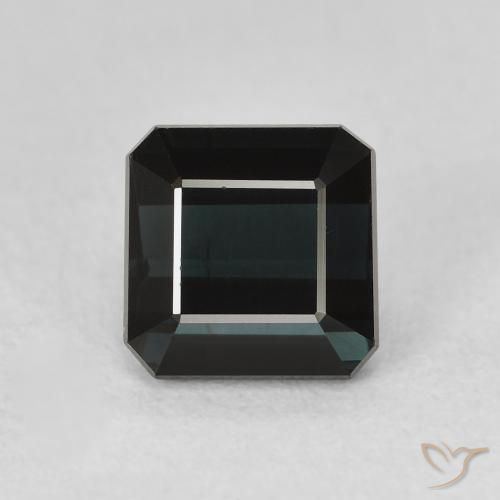 1.81ct 자연스러운 진한 파란색 전기석, 에메랄드 컷, VVS-VS