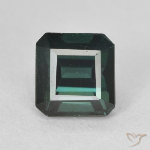 1.43ct 자연스러운 청록색 전기석, 에메랄드 컷, VS