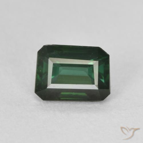 0.95ct 자연스러운 쿨 포레스트 그린 전기석, 에메랄드 컷, VVS-VS