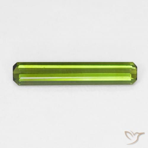 1.08ct 자연스러운 딥그린 전기석, 에메랄드 컷, VVS