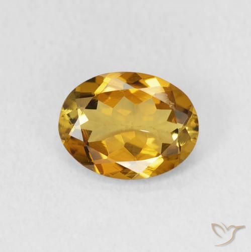 1.09ct 자연스러운 Medium Dark-Brown 전기석, 타원형, VS