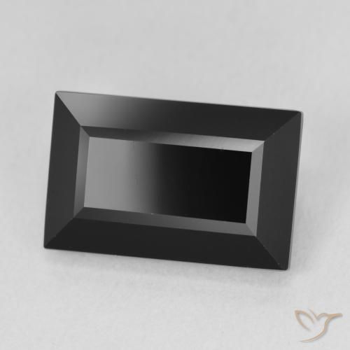 7.82캐럿 천연 숄 투르말린, 바게트, 14.6×9.3 mm, 불투명체