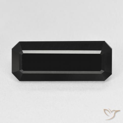 6.22ct 자연스러운 숄 전기석, 에메랄드 컷, 불투명체