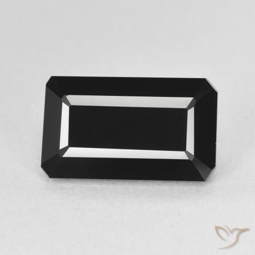 4.28ct 자연스러운 숄 전기석, 에메랄드 컷, 불투명체