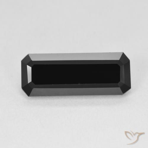 4.34ct 자연스러운 숄 전기석, 에메랄드 컷, 불투명체