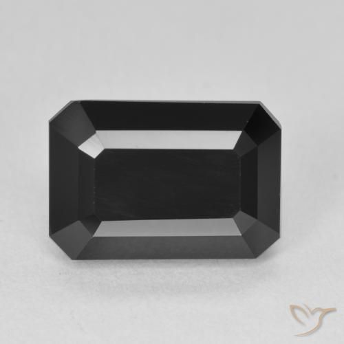 6.22ct 자연스러운 숄 전기석, 에메랄드 컷, 불투명체